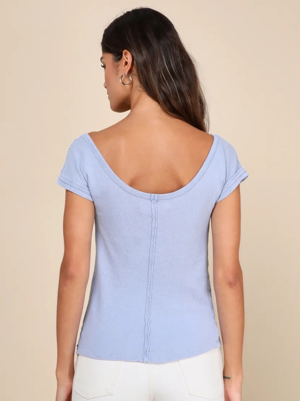 free people bout time scoopneck tee